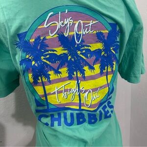 Chubbies Tropical Graphic Tee in Mint Green